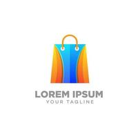 plantilla de diseño de logotipo de bolsas de compras vector