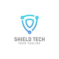 security tech logo design template vector