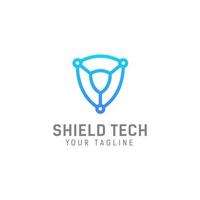 security tech logo design template vector