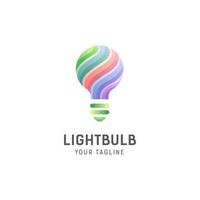 light bulb logo design template vector