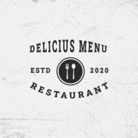 Modern restaurant logo design template collection vector