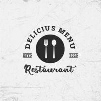 Modern restaurant logo design template collection vector