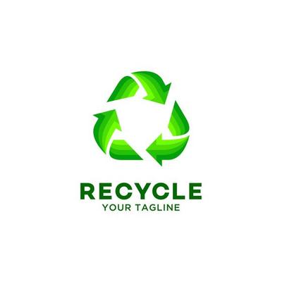 recycle logo design template