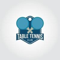 vector de diseño de logotipo de tenis de mesa