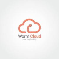 Worm Logo Design Vector