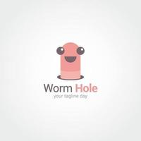 Worm Logo Design Vector