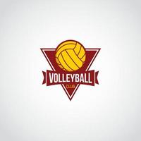 vector de diseño de logotipo de voleibol. adecuado para el logotipo de su equipo de voleibol