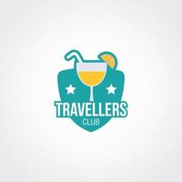 vector de diseño de logotipo de viajeros
