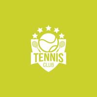 vector de diseño de logotipo de tenis