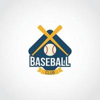 vector de diseño de logotipo de béisbol