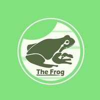 The Frog Logo Simple vector