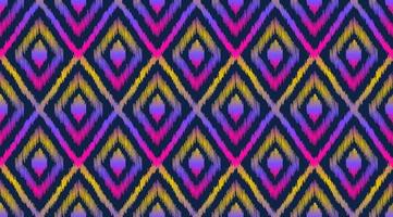 Ikat pattern seamless design. vector