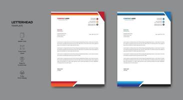 Minimalist elegant style abstract letterhead template design for your business vector