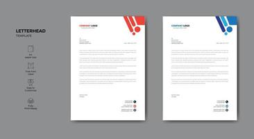 Minimalist elegant style letterhead template design for your business vector