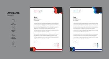 Elegant corporate business style letterhead template design vector