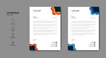 Minimalist elegant style letterhead template design vector