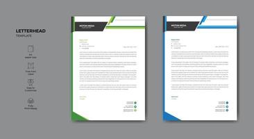 Elegant style abstract letterhead template design for your business vector