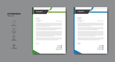 Elegant style abstract letterhead template design for your business vector