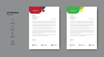 Elegant minimalist style letterhead template design. Business style letter head template for your project. vector