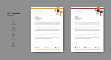 Corporate business style letterhead template design. Letterhead design for your business or project. vector