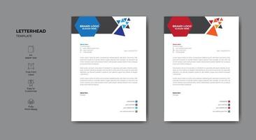 Corporate business letterhead template design. Letterhead design for your business or project. vector