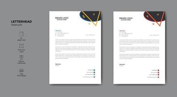 Corporate abstract business letterhead template design. Letterhead design for your business or project. vector