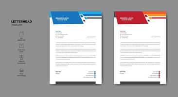 Minimalist style letterhead template design. Letterhead design for your business or project. vector