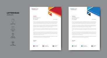 Minimalist style letterhead template for your business. Letterhead design for your business or project. vector