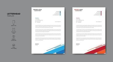 Minimalist style letterhead template design for your business. Letterhead design for your business or project. vector