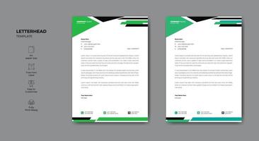 Clean and modern letterhead design. Business style letterhead template design. vector