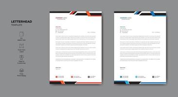 Clean and modern letterhead design. Business style minimal letterhead template design. vector