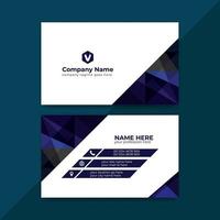 Creative and Professional Business card design with colorful layout vector