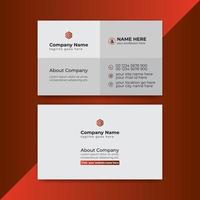 Creative and Professional Business card design with colorful layout vector