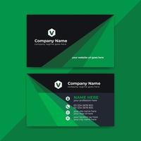 Creative and Professional Business card design with colorful layout vector