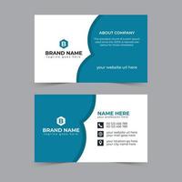 Creative and Professional Business card design with colorful layout vector