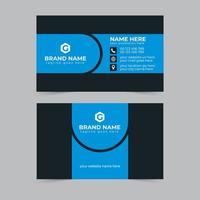 Creative and modern business card design with colorful layout vector