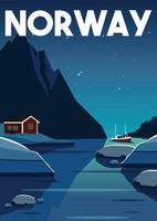 Norway Vector Illustration Background
