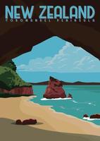 Coromandel Peninsula Vector Illustration