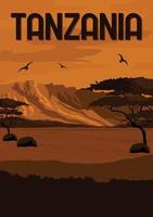 Tanzania Vector Illustration Background