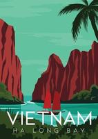 ha long bay, vietnam vector