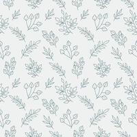 Flower Seamless Pattern Background vector