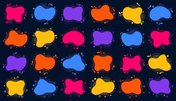 Flat geometric liquid color