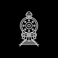 Old train with line art style in background black ,vector logo design editable vector