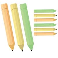 pencil with white background vector