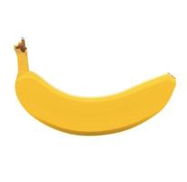 plátano aislado sobre fondo blanco vector