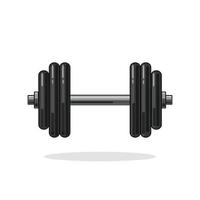 Vector illustration of a dumbbell on an isolated background.