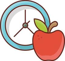 clock Vector illustration on a transparent background. Premium quality symbols. Vector Line Flat color  icon for concept and graphic design.