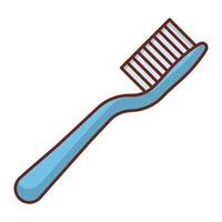 toothbrush Vector illustration on a transparent background. Premium quality symbols. Vector Line Flat color  icon for concept and graphic design.