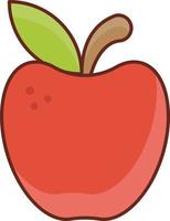 apple Vector illustration on a transparent background. Premium quality symbols. Vector Line Flat color  icon for concept and graphic design.