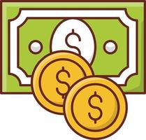 dollar Vector illustration on a transparent background. Premium quality symbols. Vector Line Flat color  icon for concept and graphic design.